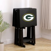 Green Bay Packers 4 Tv Trays With Stand, 86-1001