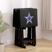 Dallas Cowboys 4 Tv Trays With Stand, 86-1002