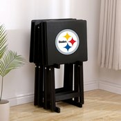 Pittsburgh Steelers 4 Tv Trays With Stand, 86-1004