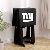 New York Giants 4 Tv Trays With Stand, 86-1013