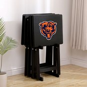 Chicago Bears 4 Tv Trays With Stand, 86-1019