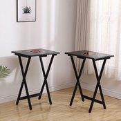 Chicago Bears 4 Tv Trays With Stand, 86-1019