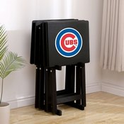 Chicago Cubs 4 TV Trays with Stand, 86-2005