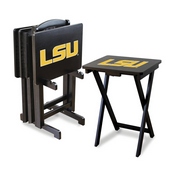Louisiana State University TV Trays W/Stand, 86-3005