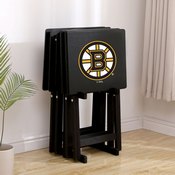 Boston Bruins Tv Trays W/Stand, 86-4001
