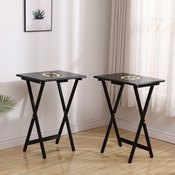 Boston Bruins Tv Trays W/Stand, 86-4001