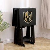 Golden Knights Tv Trays W/ Stand, 86-4032