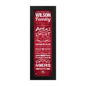 San Francisco 49ers Family Cheer Custom Print, FCHL1B0649ER