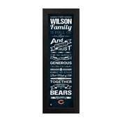 Chicago Bears Family Cheer Custom Print, FCHL1B06BEAR