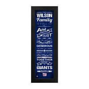 New York Giants Family Cheer Custom Print, FCHL1B06GIAN