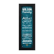 Jacksonville Jaguars Family Cheer Custom Print, FCHL1B06JAGU
