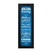 Detroit Lions Family Cheer Custom Print, FCHL1B06LION