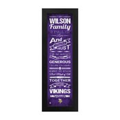 Minnesota Vikings Family Cheer Custom Print, FCHL1B06VIKI