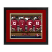 San Francisco 49ers Locker Room Custom Print, MLR13FBBNF49ER