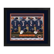 Chicago Bears Locker Room Custom Print, MLR13FBBNFBEAR