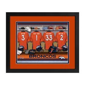 Denver Broncos Locker Room Custom Print, MLR13FBBNFBRON