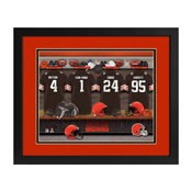 Cleveland Browns Locker Room Custom Print, MLR13FBBNFBROW