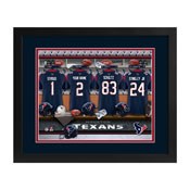 Houston Texans Locker Room Custom Print, MLR13FBBNFTEXA