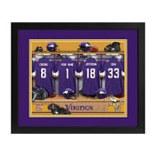 Minnesota Vikings Locker Room Custom Print, MLR13FBBNFVIKI