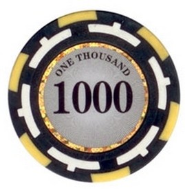 Z-Pro Poker Series Poker Chip $1000 13.5g Sold by the Roll, ZPro13.5-1000