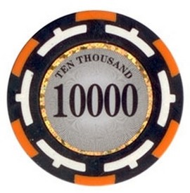 Z-Pro Poker Series Poker Chip $10000 13.5g Sold by the Roll, ZPro13.5-10000