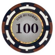 Z-Pro Poker Series Poker Chip $100 13.5g Sold by the Roll, ZPro13.5-100