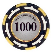 Z-Pro Poker Series Poker Chip $1000 13.5g Sold by the Roll, ZPro13.5-1000