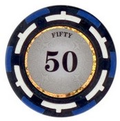 Z-Pro Poker Series Poker Chip $50 13.5g Sold by the Roll, ZPro13.5-50
