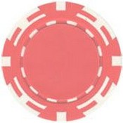 Z Striped Poker Chip 14g Pink SOLD BY THE ROLL, zsv2-pnk