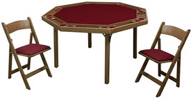 Kestell Octagon Poker Table with Folding Legs, 91/83 Kestell Octagon Poker Table with Folding Legs, 91/83