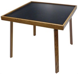 Kestell 35" Oak Folding Domino/Card Game Table, AGS-DT35 Kestell 35" Oak Folding Domino/Card Game Table, AGS-DT35
