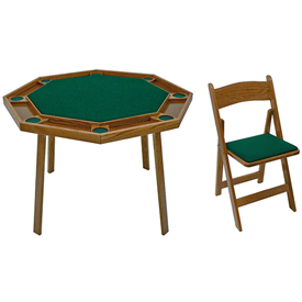 Kestell Compact Folding Poker Table, O-9W