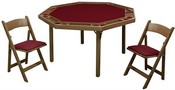 Kestell Octagon Poker Table with Folding Legs, 91/83