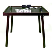Kestell 35" Oak Folding Domino/Card Game Table, AGS-DT35