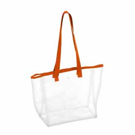 Plain Orange Stadium Clear Bag, 001-65P-ORANGE