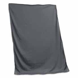Plain Charcoal Sweatshirt Blanket, 001-74-CHARCOAL