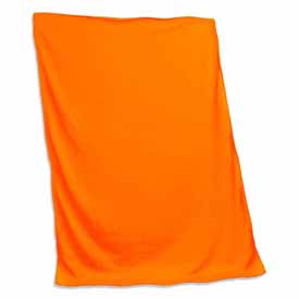 Plain Tangerine Sweatshirt Blanket, 001-74-TANGERINE