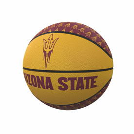 AZ State Repeating Logo Mini-Size Rubber Basketball, 107-91MR-1