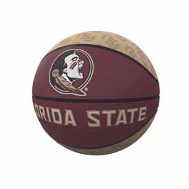 FL State Repeating Logo Mini-Size Rubber Basketball, 136-91MR-1