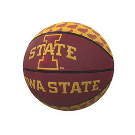 IA State Repeating Logo Mini-Size Rubber Basketball, 156-91MR-1