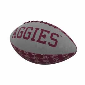TX A&M Repeating Mini-Size Rubber Football, 219-93MR-3