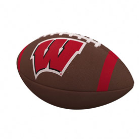 Wisconsin Team Stripe Official-Size Composite Football, 244-93FC-1