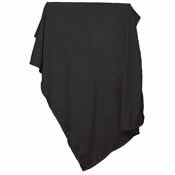 Plain Black Sweatshirt Blanket, 001-74-BLACK
