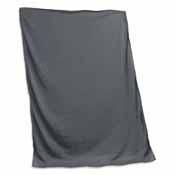 Plain Charcoal Sweatshirt Blanket, 001-74-CHARCOAL