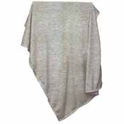 Plain Gray Sweatshirt Blanket, 001-74-GRAY