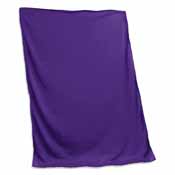 Plain Purple Sweatshirt Blanket, 001-74-PURPLE