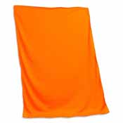 Plain Tangerine Sweatshirt Blanket, 001-74-TANGERINE