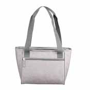 Plain Gray Crosshatch 16 Can Cooler Tote, 001-83CR-GRAY
