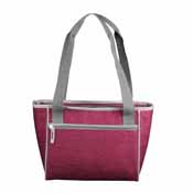 Plain Maroon Crosshatch 16 Can Cooler Tote, 001-83CR-MAROON