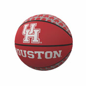 Houston Repeating Logo Mini-Size Rubber Basketball, 148-91MR-1A